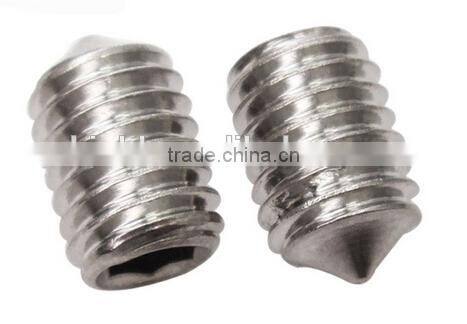 Stainless steel tip machine set screw