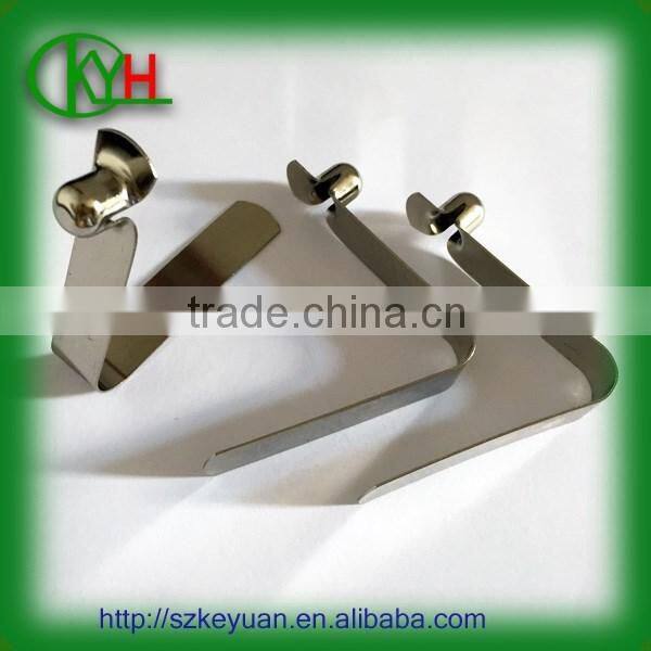 OEM service V shaped metal 65Mn steel button spring clip
