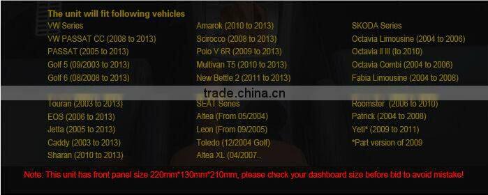 car radio for vw passat 6/touch screen in dash car radio for vw passat/car radio for vw passat 6 DJ8015