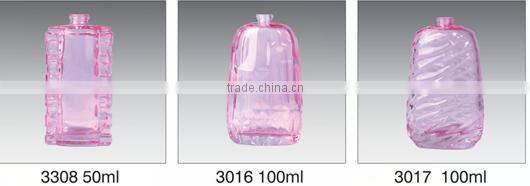 15ml,100ml Various shapes perfume glass bottle with lid