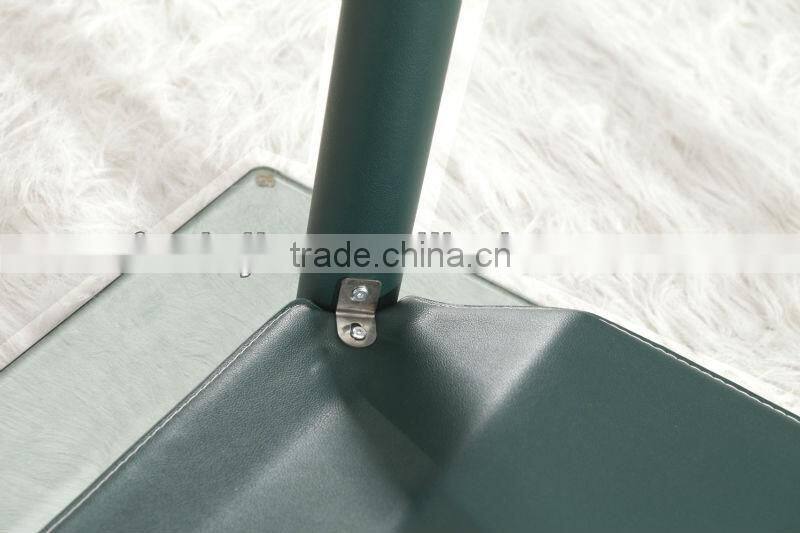 L820B Glass Top Stainless Steel Frame Dining Table Designs with Extension