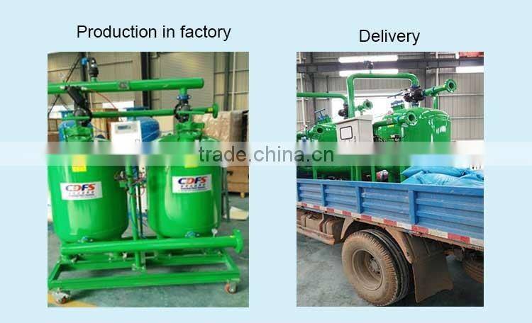 CDFS automatic backflush industril sand filter for reverse osmosis
