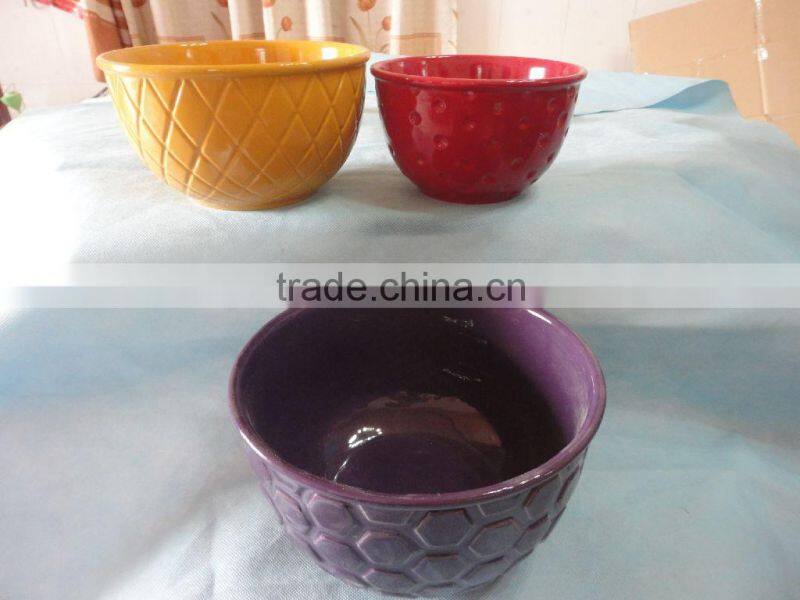 YT good qulity colorful stock ceramic bowl