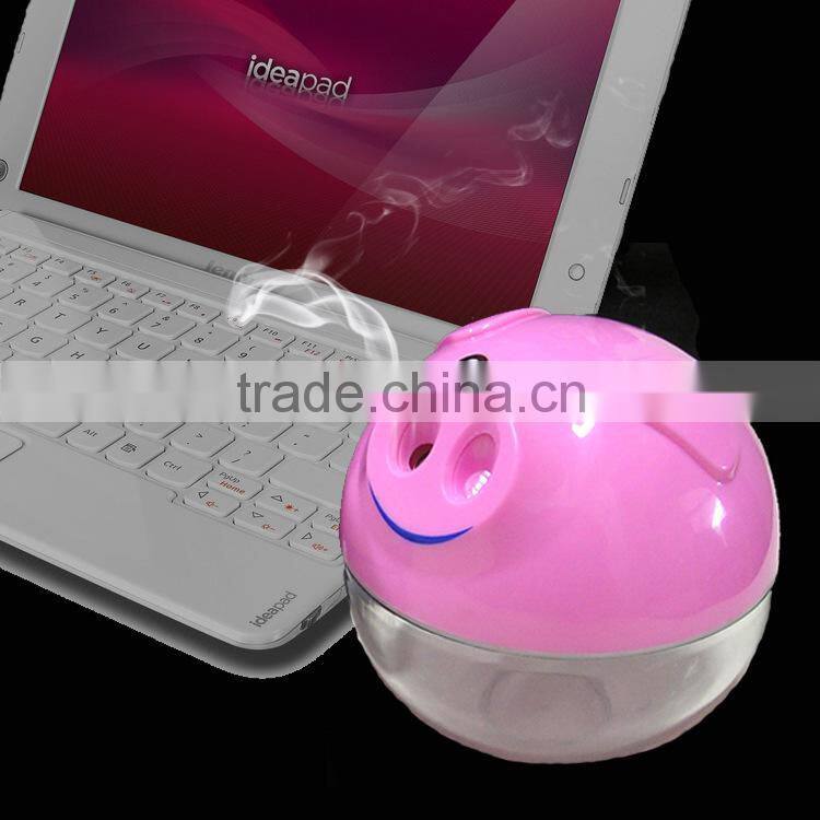 Air Humidifier, Novelty design pig usb humidifier table portable car air humidifier