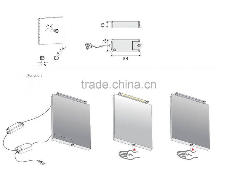 IR Sensor switch for lighting products,motion sensor switch for mirror,auto switch for led lights