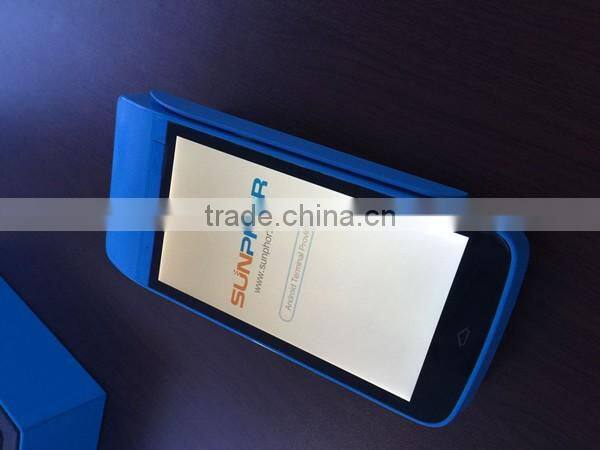 Touch Screen Android handheld POS terminal with thermal printer, POS terminal with EMV
