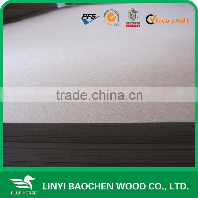Chinese Linyi MDF factory E1 12mm for furniture panel