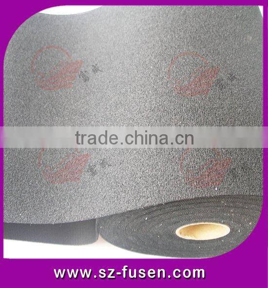 Hot sales 100% nylon black soft loop fabric