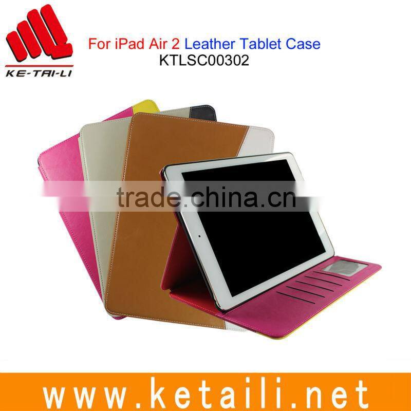Hot selling pu leather protective case cover for iPad air tablet