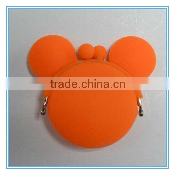 mouse shape silicone coin holder gift pouch