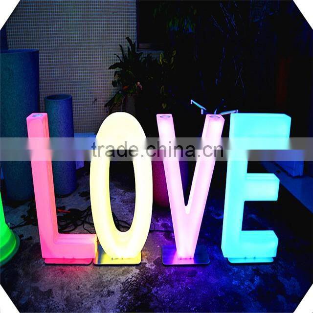 commercial led advertising letter signs, 16 colors changing letter light