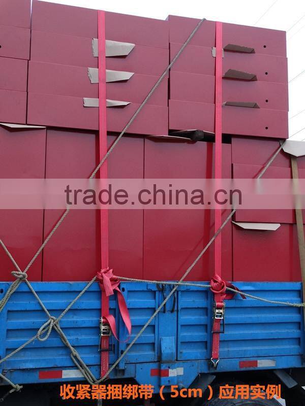 5T thick pet lashing strap, 1.5'' ratchet tie down for logistic