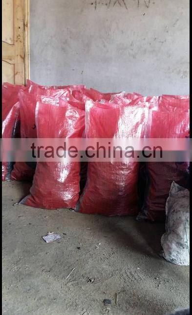 Good quality cheap white printed pp bags for packing charcoal exported to Indonesia