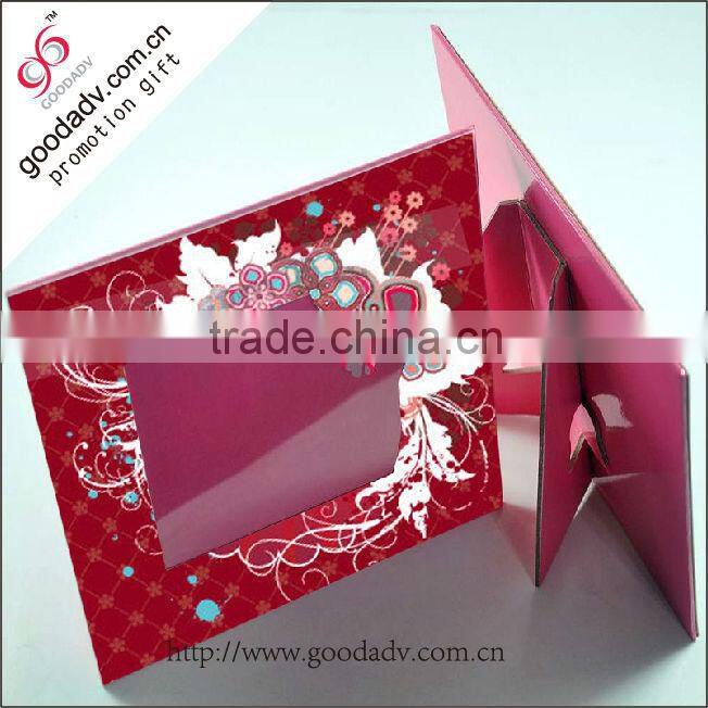 Promotional paper board photo frame / paper photo frame / stand picture frame