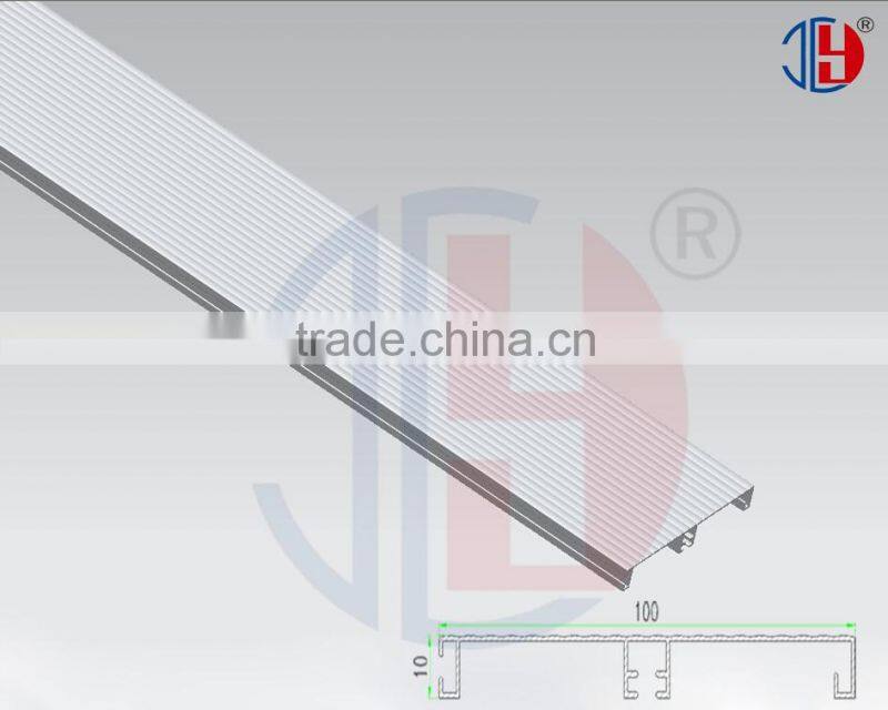 Brushed bright aluminum Skirting board for flooring