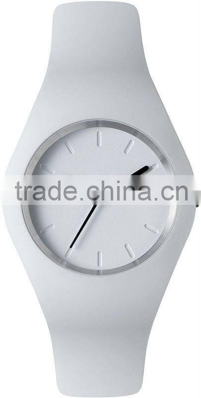 Quartz Icetype Steel back japan movement Silicone watch, Western wrist watches