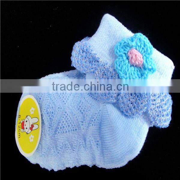 Hot selling fancy cotton baby girl socks spain