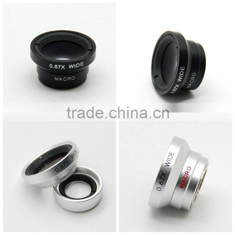 Wide Angle Macro Lens Photo Kit Set for iPhone5S iPhone5C 4 4S