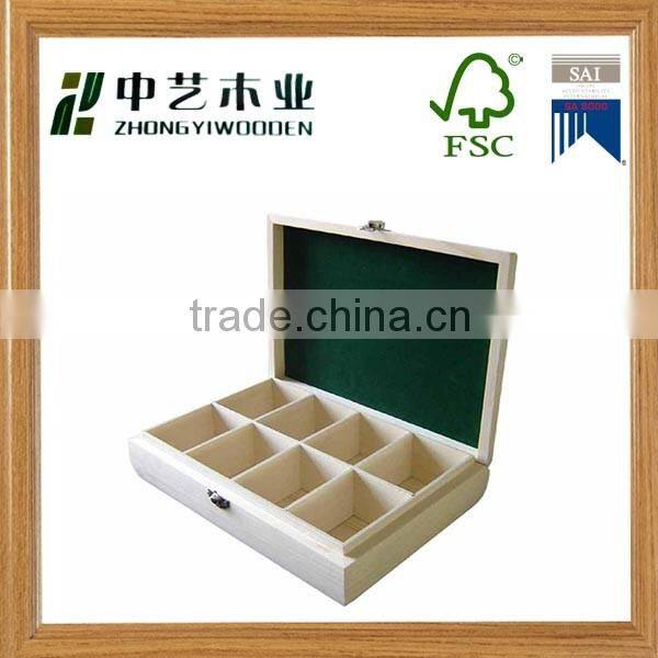 FSC handmade pine wood chocolate packaging box chocolate gift box for sale