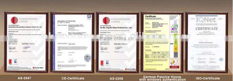 Solid wood built-in grill open outward with true mullion double glazed window