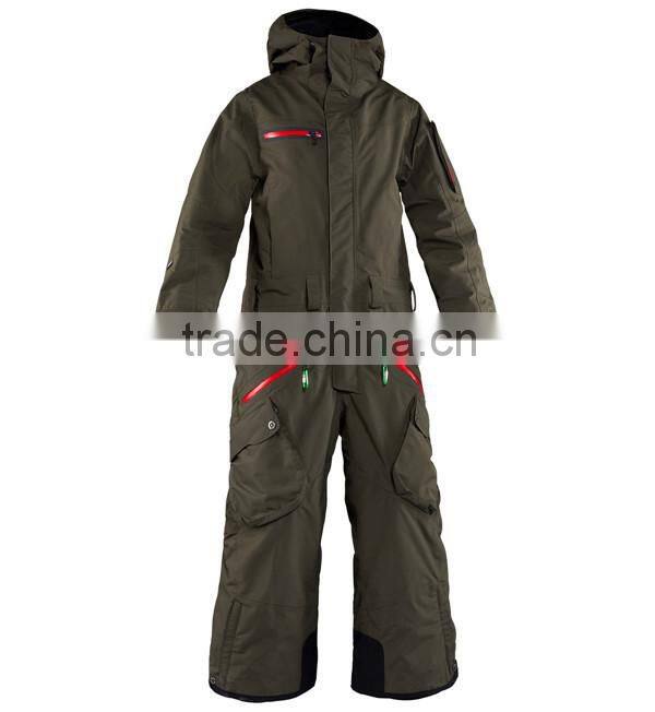 2015 Fully Tape Seamed Ski Snow Suit One Piece for Adults