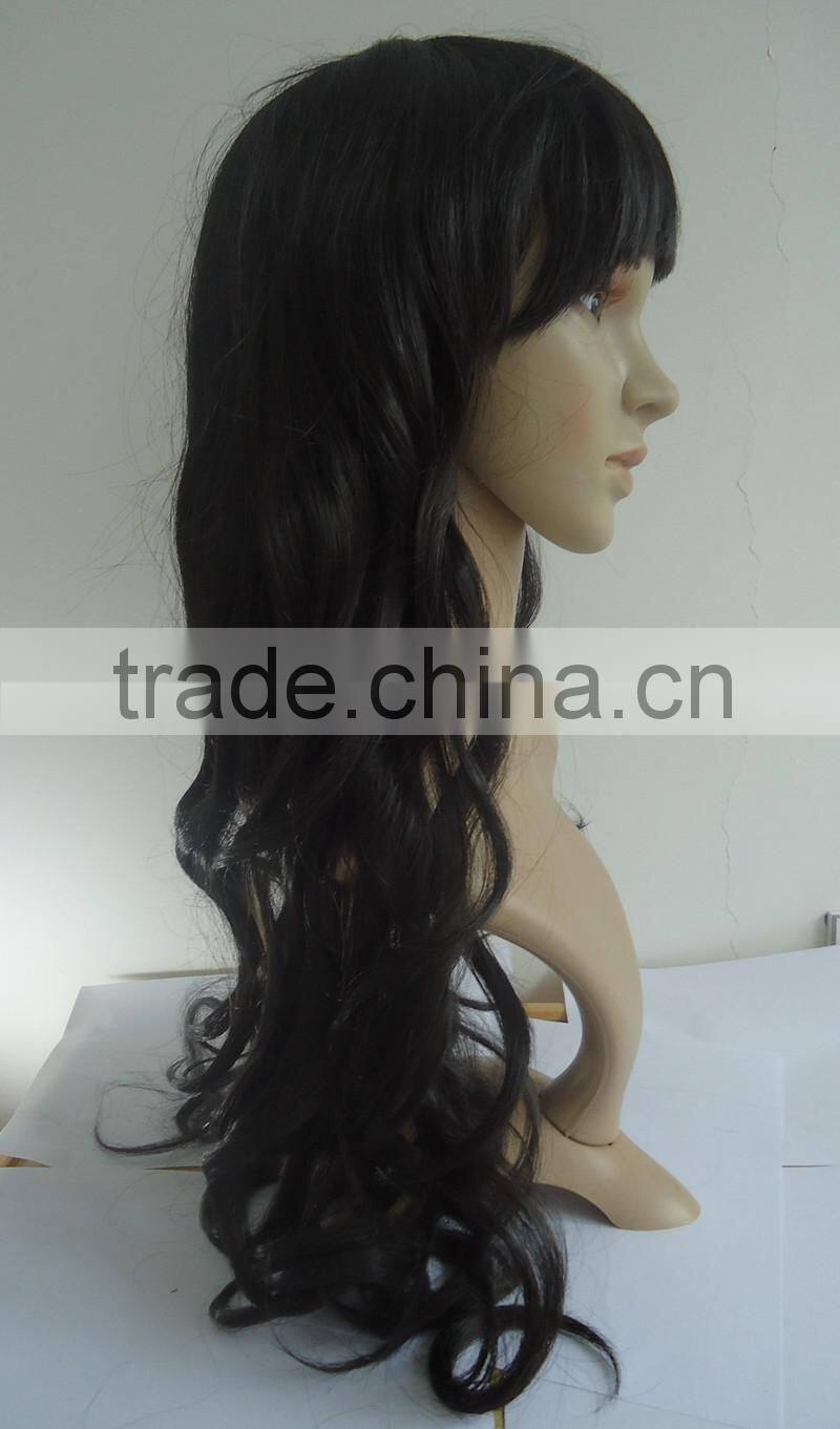 2016 New Fashion Style Long Curly Wig Cheap Syntheti Wigs Heat Resistant free shipping