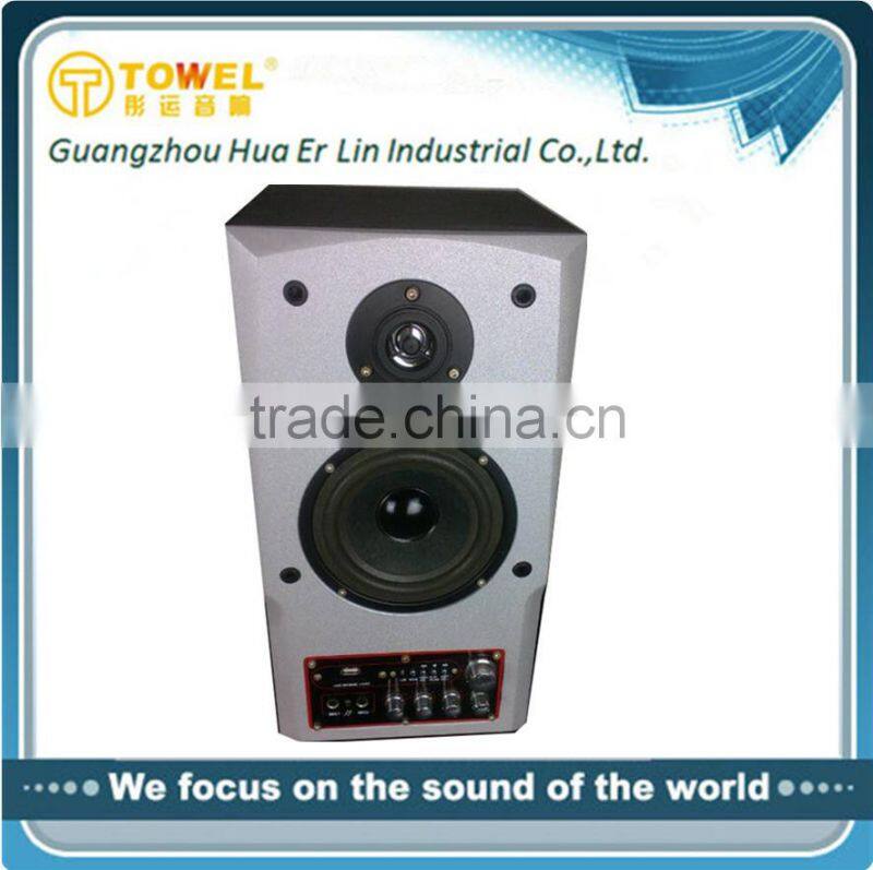 tower home theater speaker with fm radio bluetooth speaker with led light