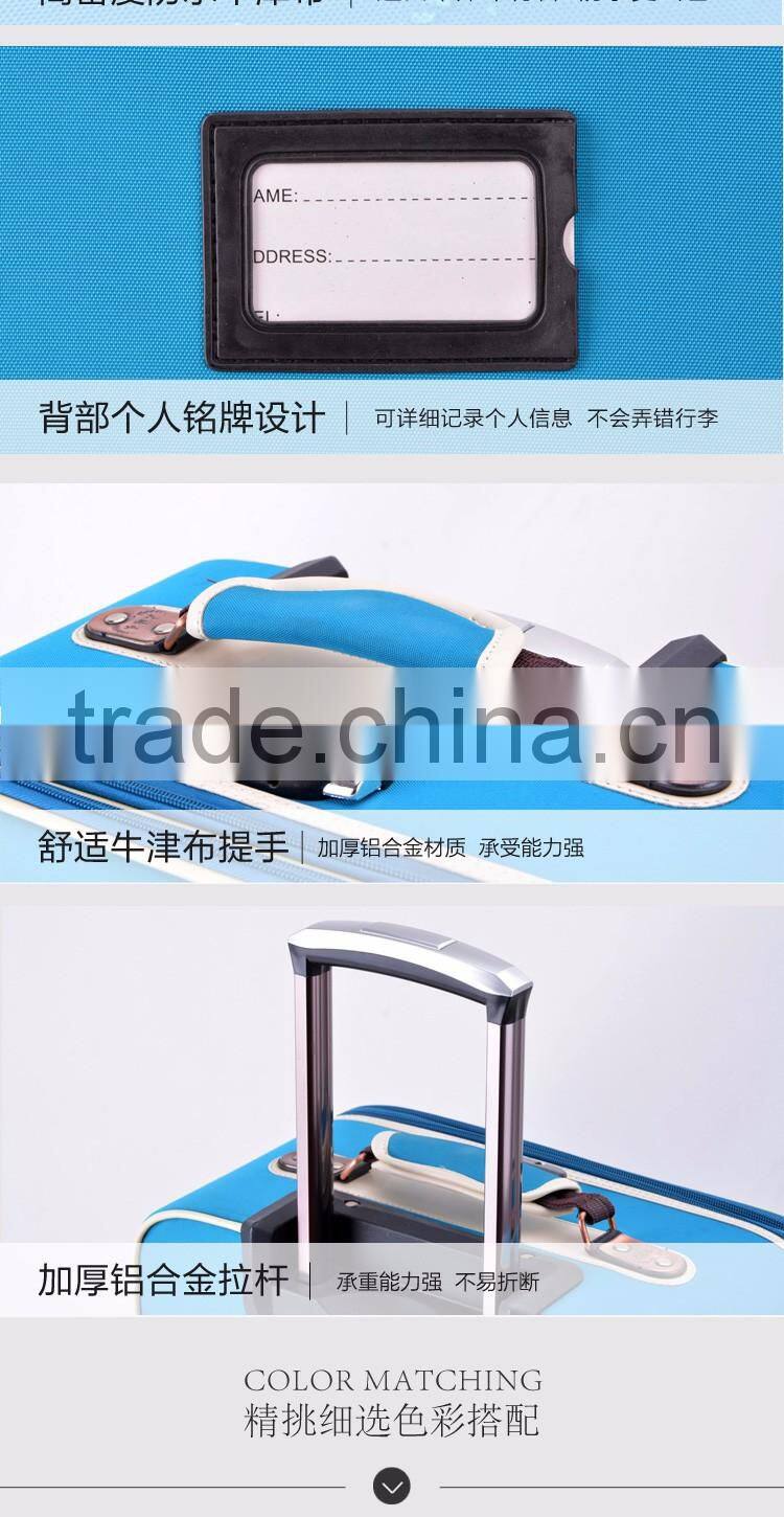 Canvas With Fabric Trolley Travel Luggage Cheap Travel Case Wheeled Luggage Used Lugggae For Sale