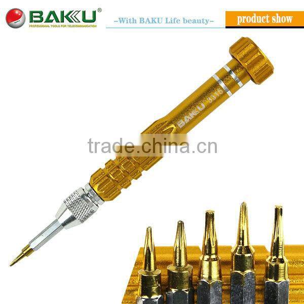 BAKU Hot Sell 5 In 1 The Double Headed Precision Screwdriver Set