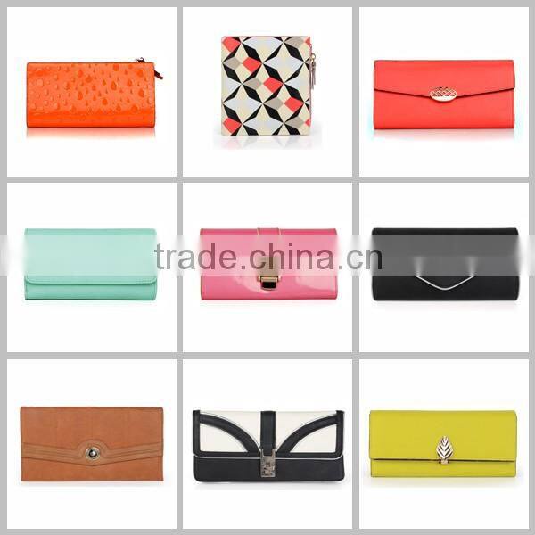 Guangzhou OEM/ODM leather wallet supplier luxury fancy geniune leather credit card wallet with custom logo