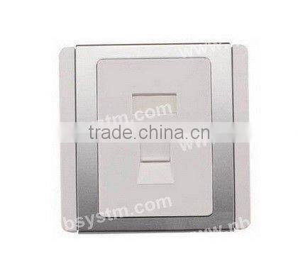 86type 1port with silver frame