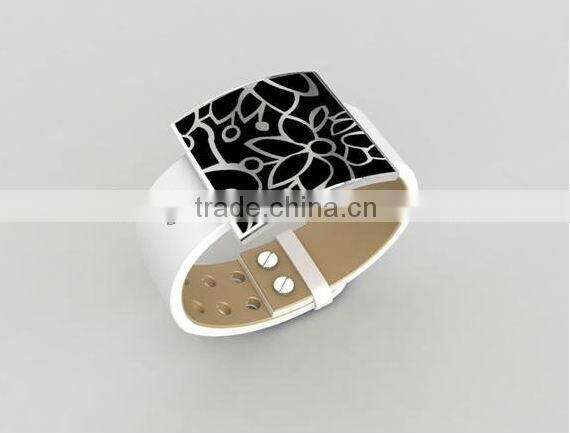 Wholesale alibaba personalized mens leather bracelets#6464