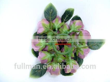 Artificial Silk Flowers Mini Roses Decorative Flowers Candle Ring