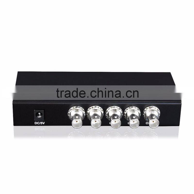 Transfer 1 SDI signal to 4 4 PORTS SDI splitter 1X4