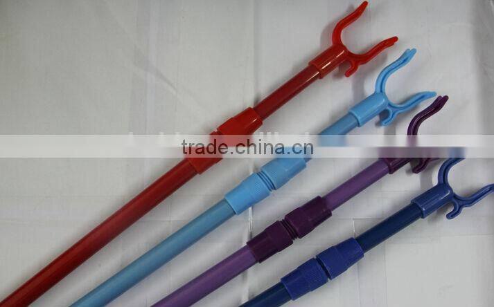 Telescopic cover metal handle with Cloth hanger fork in high quanlity