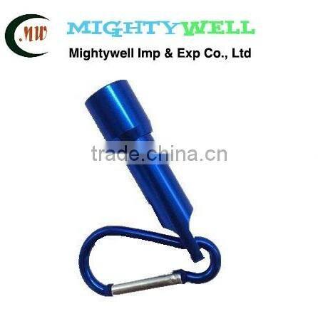 Mini-light LED aluminum alloy flashlight with keyring