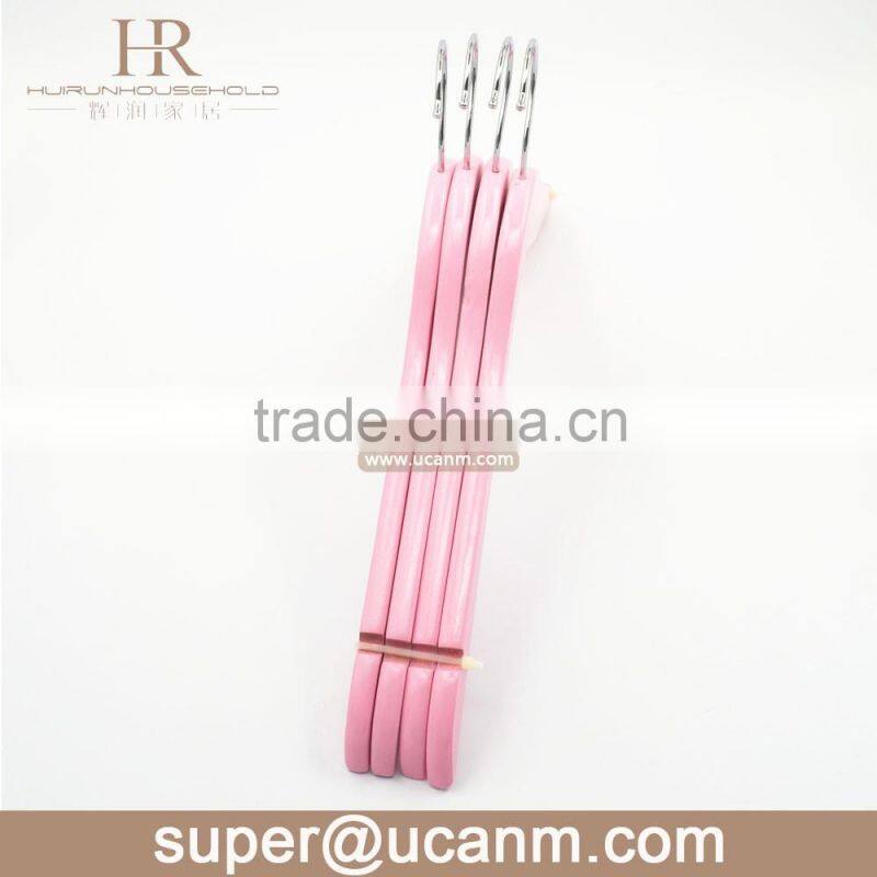 HRW-6610P pink color lotus wood coat hanger