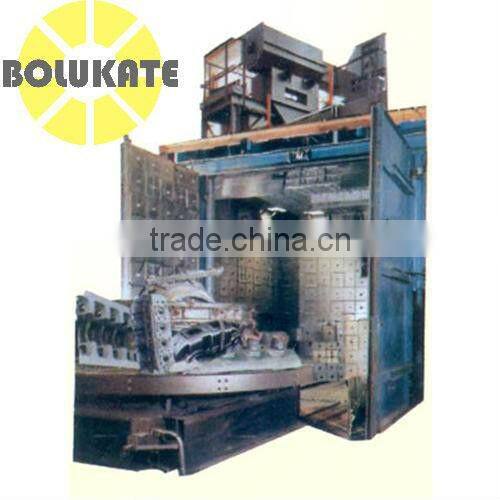 Automatic trolley type shot blasting machine