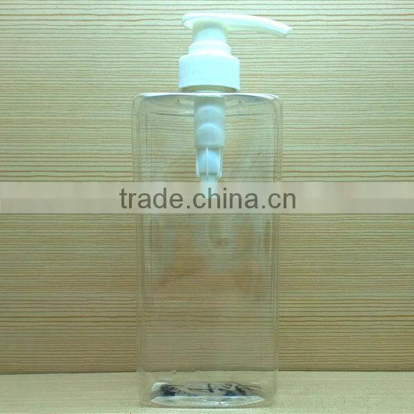 750ml high quality clear plastic bottles with pump for hand sanitizer shampoo hair washing products