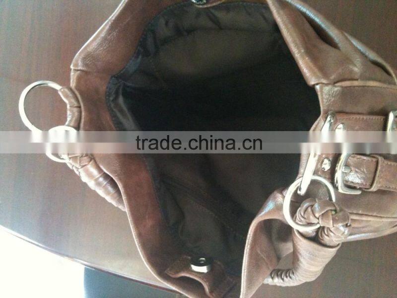 Wax fabric new style cheap shoulder and tote handbag from China manufacturer for African wax fabric handbag