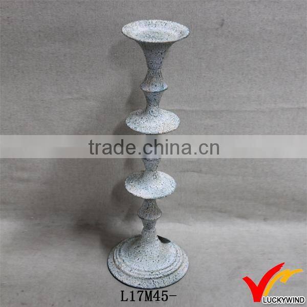 trading company vintage pedestal candlestick metal