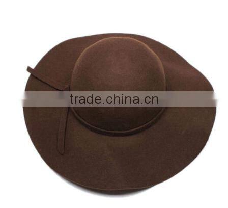 2016 wholesale wool hats for women wide brim wool hat