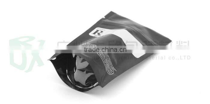 New premium one-side aluminium foil one-side clear food doypack aluminium stand up pouch