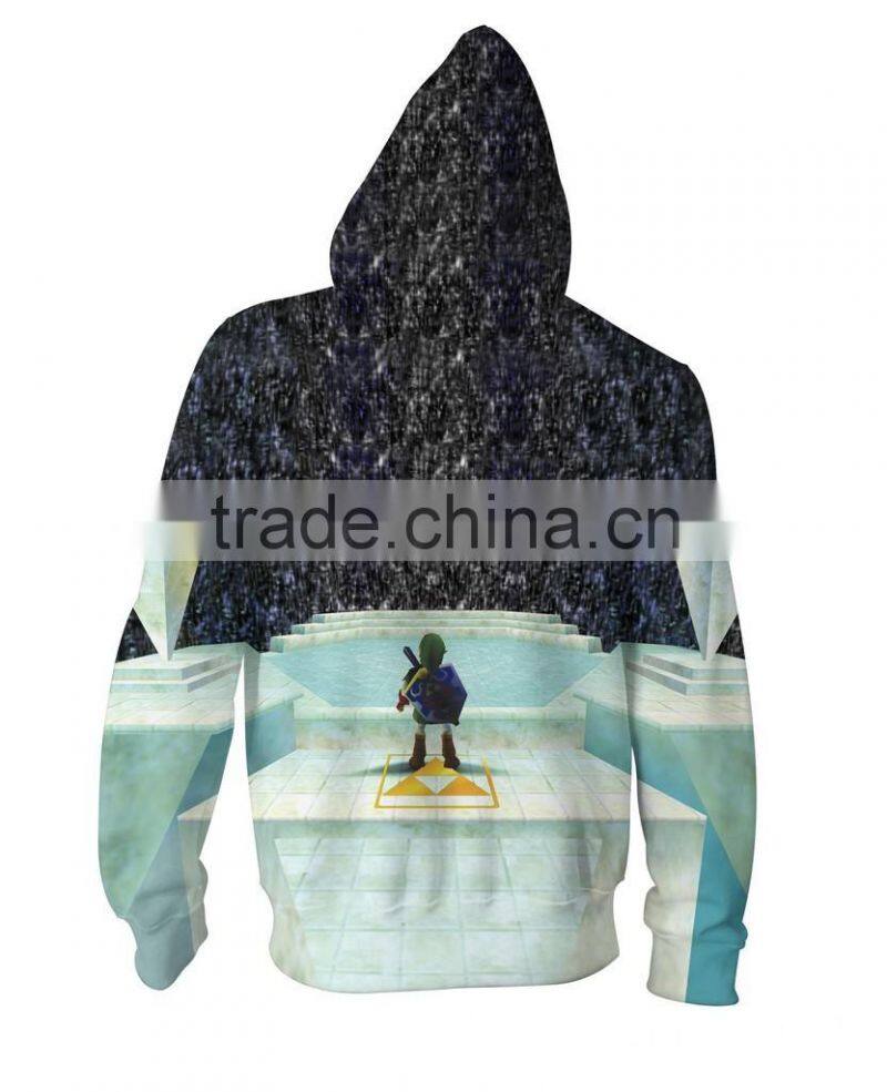 Wholesale custom running hoodie with sublimation printed