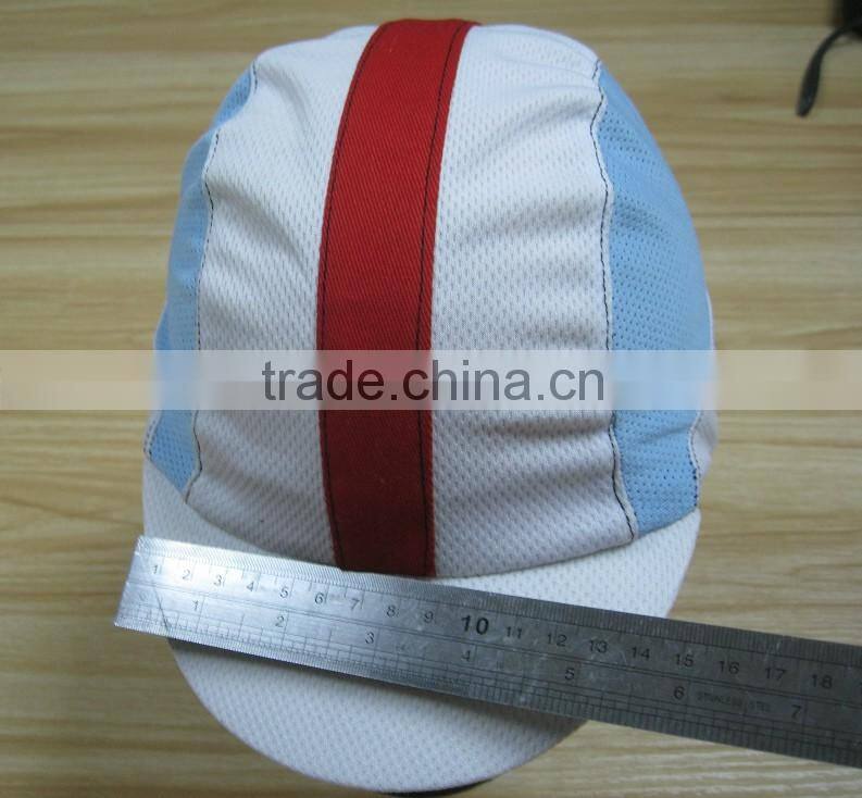 cycling cap polyster material print logo bike hat