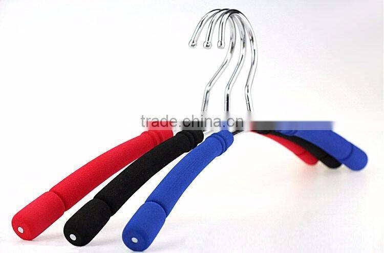 Strong Colorful Metal Clothes Hanger with Foam Padded, Non Slip