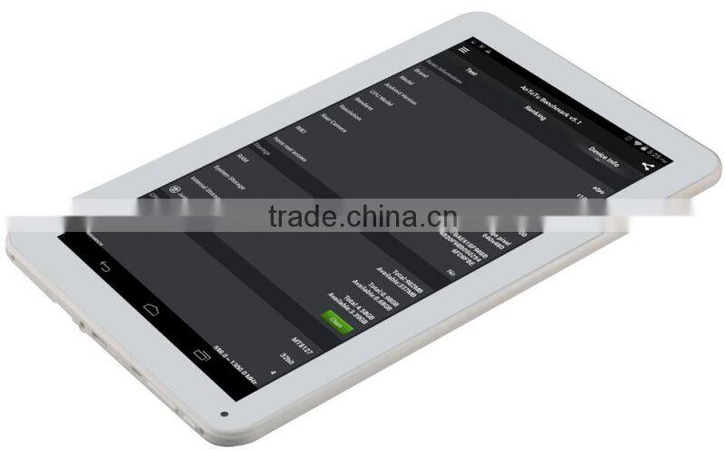 10 inch MTK8127 android tablet gps compass wifi g sensor without sim card
