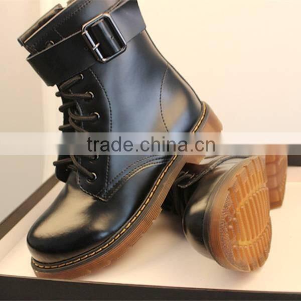 Cheap price fashion stylish martin boots high quality military leather boots