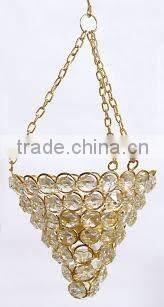 Gold Crystal votive t-light holder