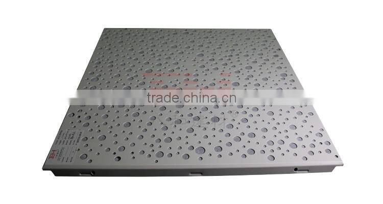 Fireproof ceiling square aluminum ceiling tile 500x500